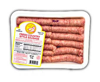 C.W. Brown Country Sausage 1 oz. Links 5 lb.